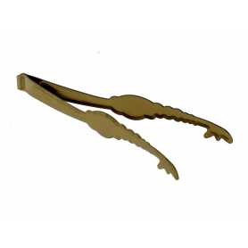 Zange für Shishakohle 17 cm goldfarbig