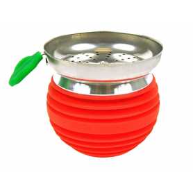 Shisha Kopf Apfel Rot mit Sieb