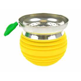 Shisha Kopf Apfel Gelb mit Sieb