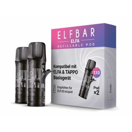 ELFBAR ELFA Refillable Pod 1,1 Ohm - 2er Set