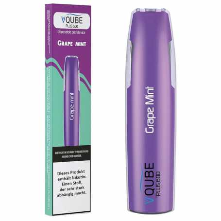 VQube Plus 600 Grape Mint E-Zigarette 16mg