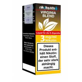 Nikoliquids E-Liquid Virginia Blend 3mg