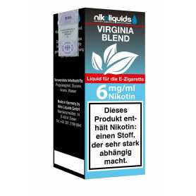 Nikoliquids E-Liquid Virginia Blend 6mg