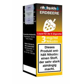 Nikoliquids E-Liquid Erdbeere 3mg
