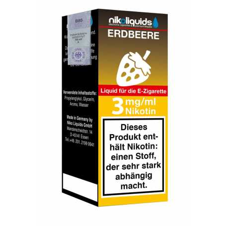 Nikoliquids E-Liquid Erdbeere 3mg
