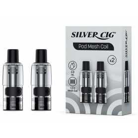 Silver Cig Pod Mesh Coil 2 Stück