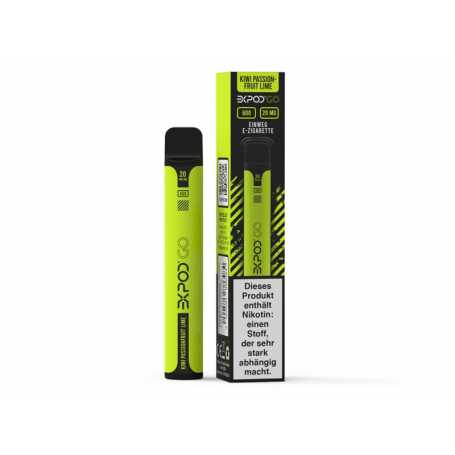 EXPOD GO Kiwi Passionfruit Lime Einweg E-Shisha 20mg