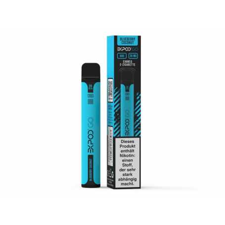 EXPOD GO Blueberry Coconut Einweg E-Shisha 20mg