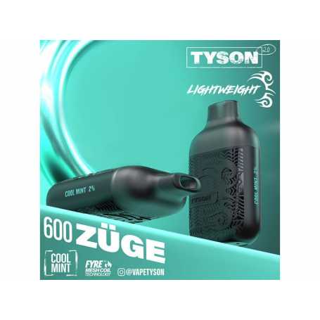 Tyson 2.0 Cool Mint Einweg E-Shisha 20mg