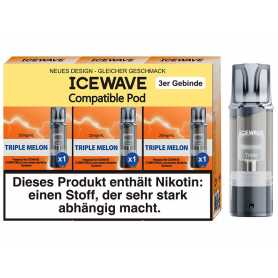 ICEWAVE Pod Triple Melon 20 mg/ml 3 Stück