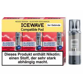 ICEWAVE Pod Blueberry Raspberry 20 mg/ml 3 Stück