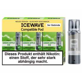 ICEWAVE Pod Green Apple Ice 20 mg/ml 3 Stück