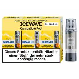 ICEWAVE Pod Banana Ice 20 mg/ml 3 Stück
