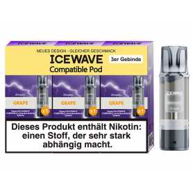 ICEWAVE Pod Grape 20 mg/ml 3 Stück