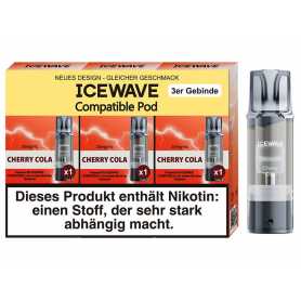 ICEWAVE Pod Cherry Cola 20 mg/ml 3 Stück