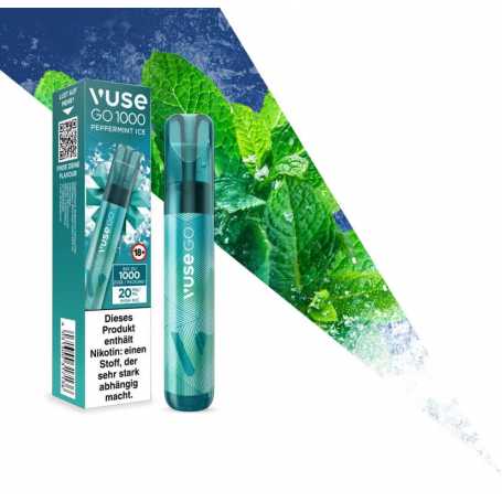 Vuse Go 1000 Peppermint Ice E-Zigarette 20 mg/ml