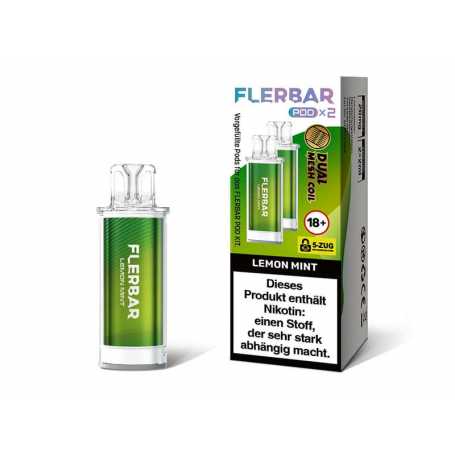 Flerbar Lemon Mint Pods 2x2ml 20mg
