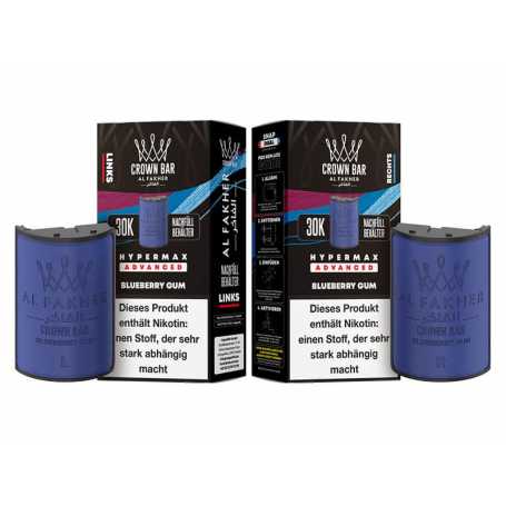 Al Fakher 30K Hypermax Blueberry Gum Pods