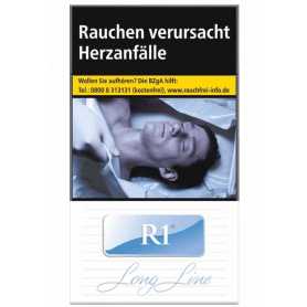 R1 blue Long Linie Zigaretten Packung