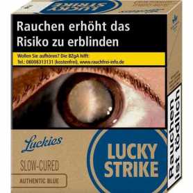 Lucky Strike Authentic Blue XL Zigaretten Packung