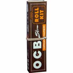 OCB Unbleached Slim Virgin Roll Kit Zigarettenpapier
