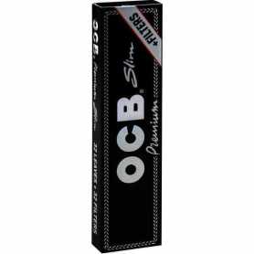 OCB schwarz Premium Long Slim Zigarettenpapier + Tips