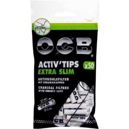 OCB Activ Tips Extra Slim Aktivkohle-Filter
