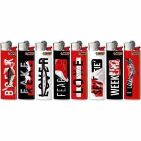 BIC Feuerzeug Slim Words Motiv