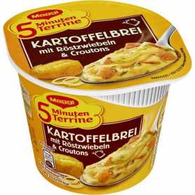 Maggi 5 Minuten Terrine Kartoffelbrei mit Röstzwiebeln