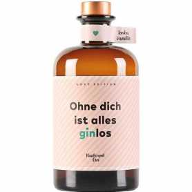 Flaschenpost Gin 0,5L 41% "Ohne dich ist alles ginlos"